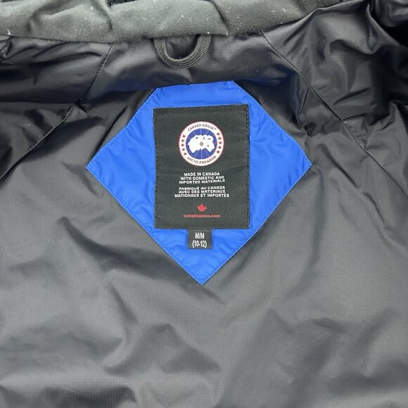 Canada Goose Boys Youth Sherwood Puffer M 10-12 Royal Blue 5070ypd Authentic - Picture 15 of 16